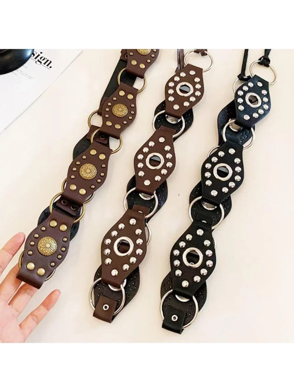 Bohemian Rope Waist Belt for Women, Boho Western Style for Jeans & Dresses